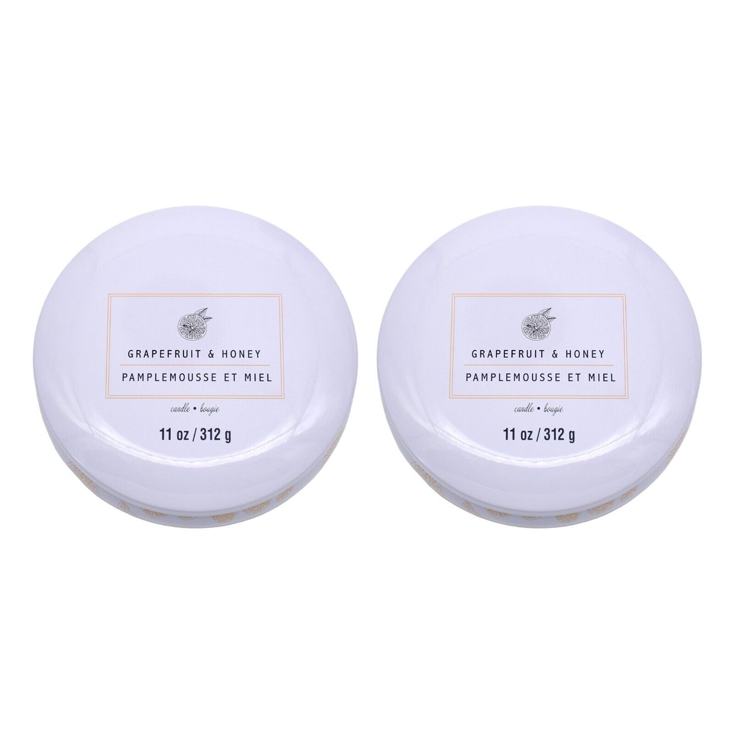 2x Ashland Home Fragrance 3 Wick Fragranced Candle - 312g Each Tin Candle