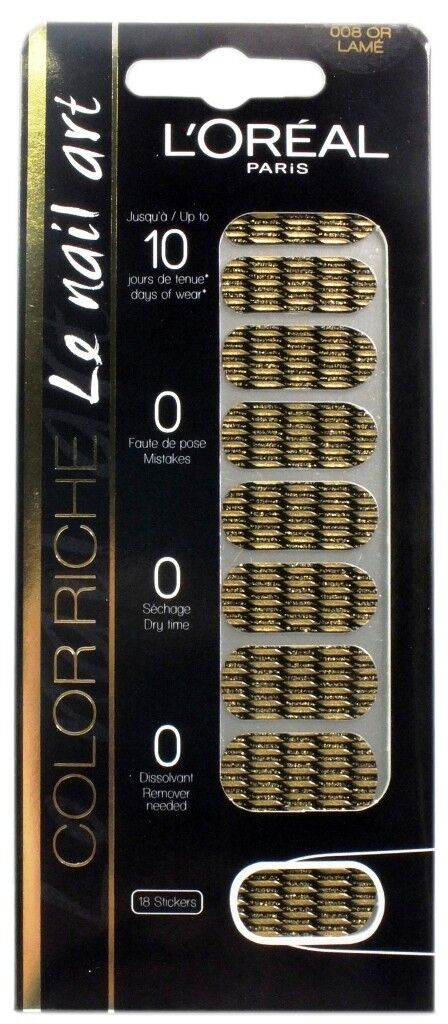 L'Oreal Color Riche Le Nail Art 18 Stickers - Various Designs to Choose