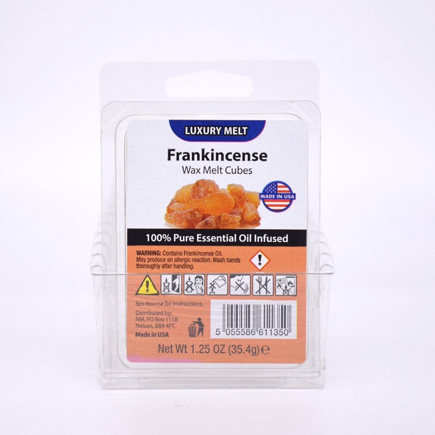 12x Luxury Wax Melt Cubes - 35.4gx12 = 424.8g - 96 Cubes in Total - Made in USA