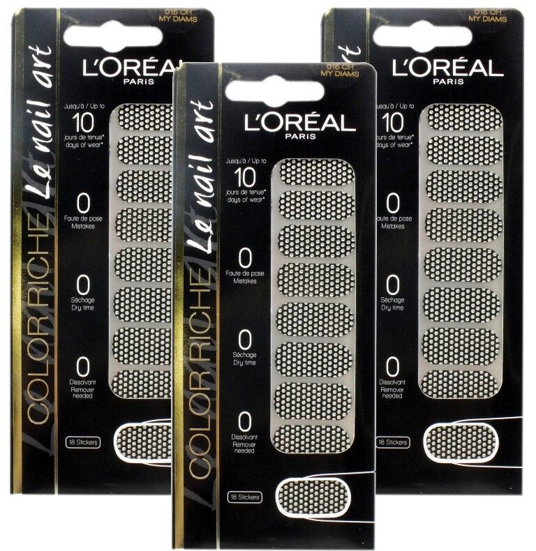 L'Oreal Color Riche Le Nail Art 18 Stickers - Various Designs to Choose