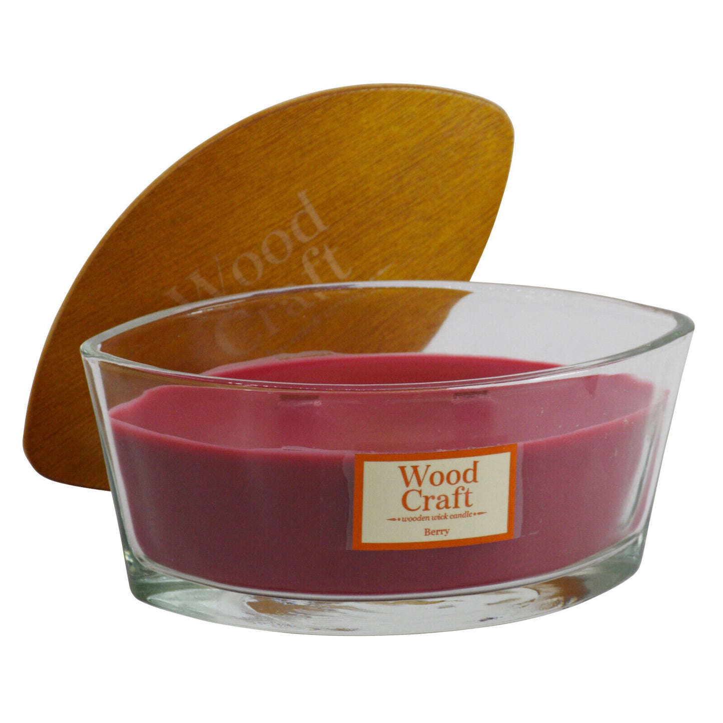 Woodcraft Large Ellipse Crackling Wooden Wick Scented Candle 454g / 36 Hours