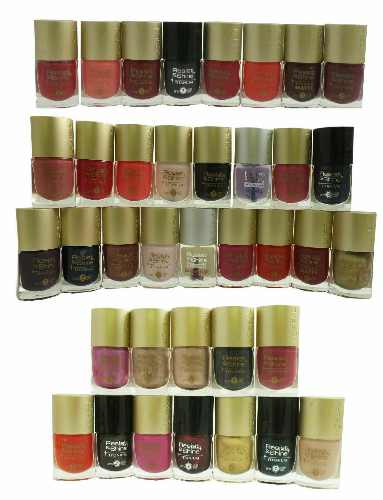 L'Oreal L'oreal Resist and Shine Titanium Nail Polish, Various Shades, 9ml