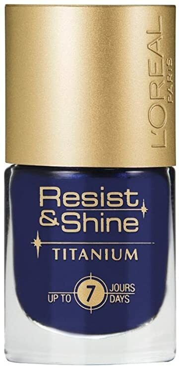 L'oreal Resist & Shine Titanium Nail Polish Modern Classic Rich Colour Shade 9ml