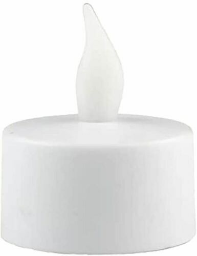 4 X White Flameless LED Tea Lights Candles Flickering Battery Operated Tealights