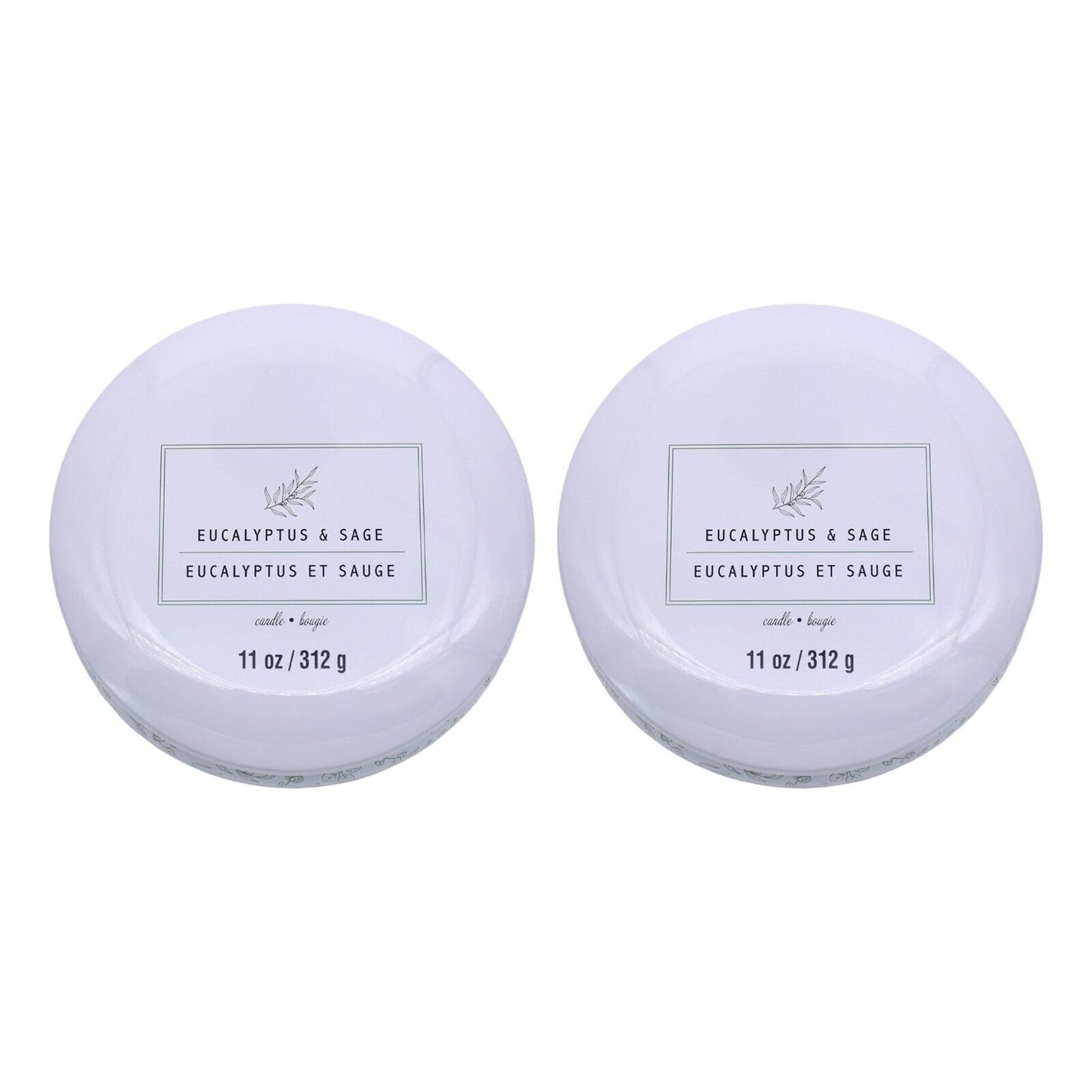 2x Ashland Home Fragrance 3 Wick Fragranced Candle - 312g Each Tin Candle