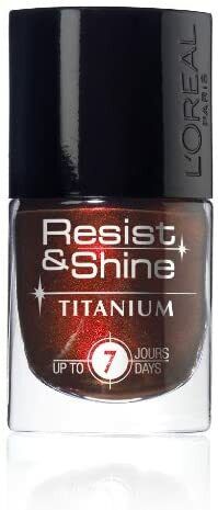 L'Oreal L'oreal Resist and Shine Titanium Nail Polish, Various Shades, 9ml