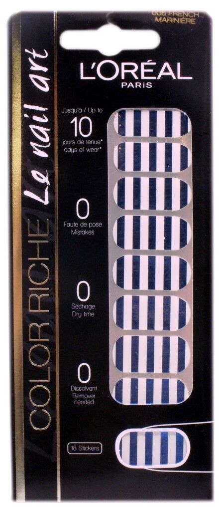 L'Oreal Color Riche Le Nail Art 18 Stickers - Various Designs to Choose