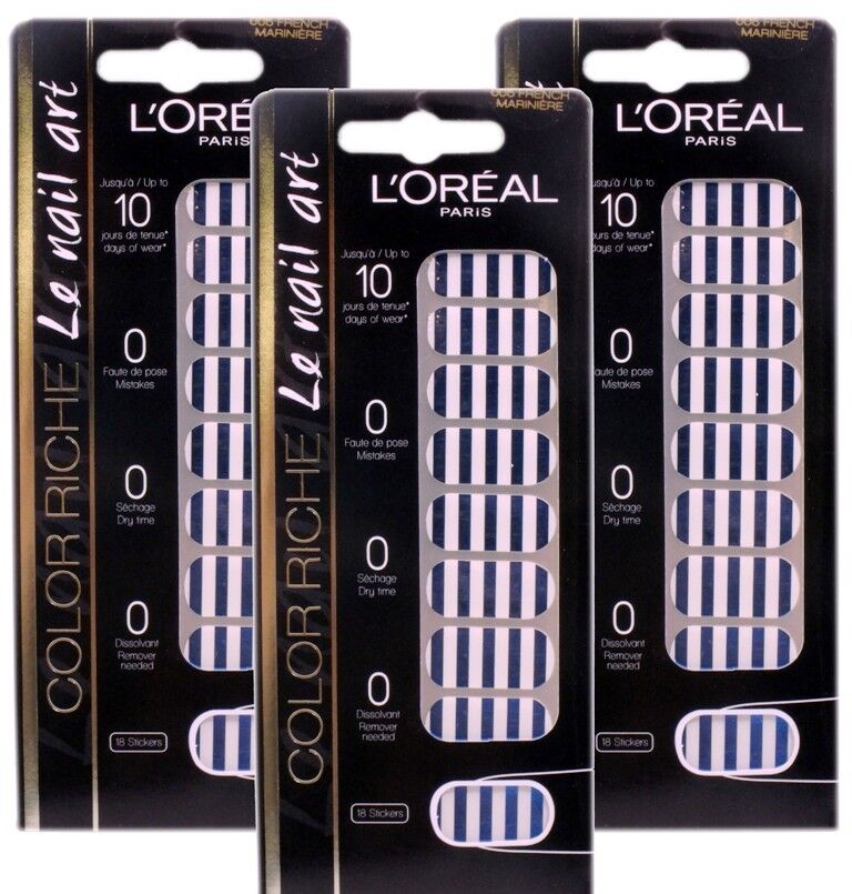 L'Oreal Color Riche Le Nail Art 18 Stickers - Various Designs to Choose