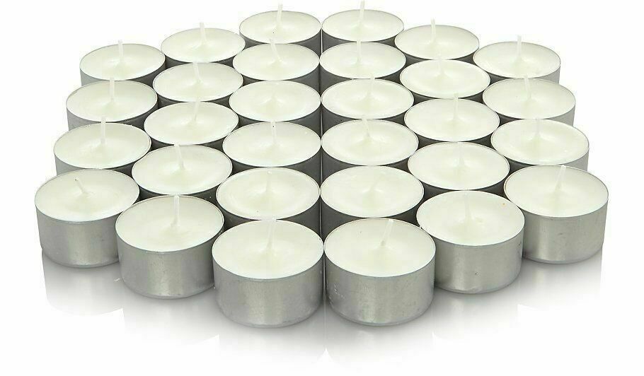 TeaLights 8 Hour Long Burn Night Light Candles Unscented Tealights 50 /100 /600