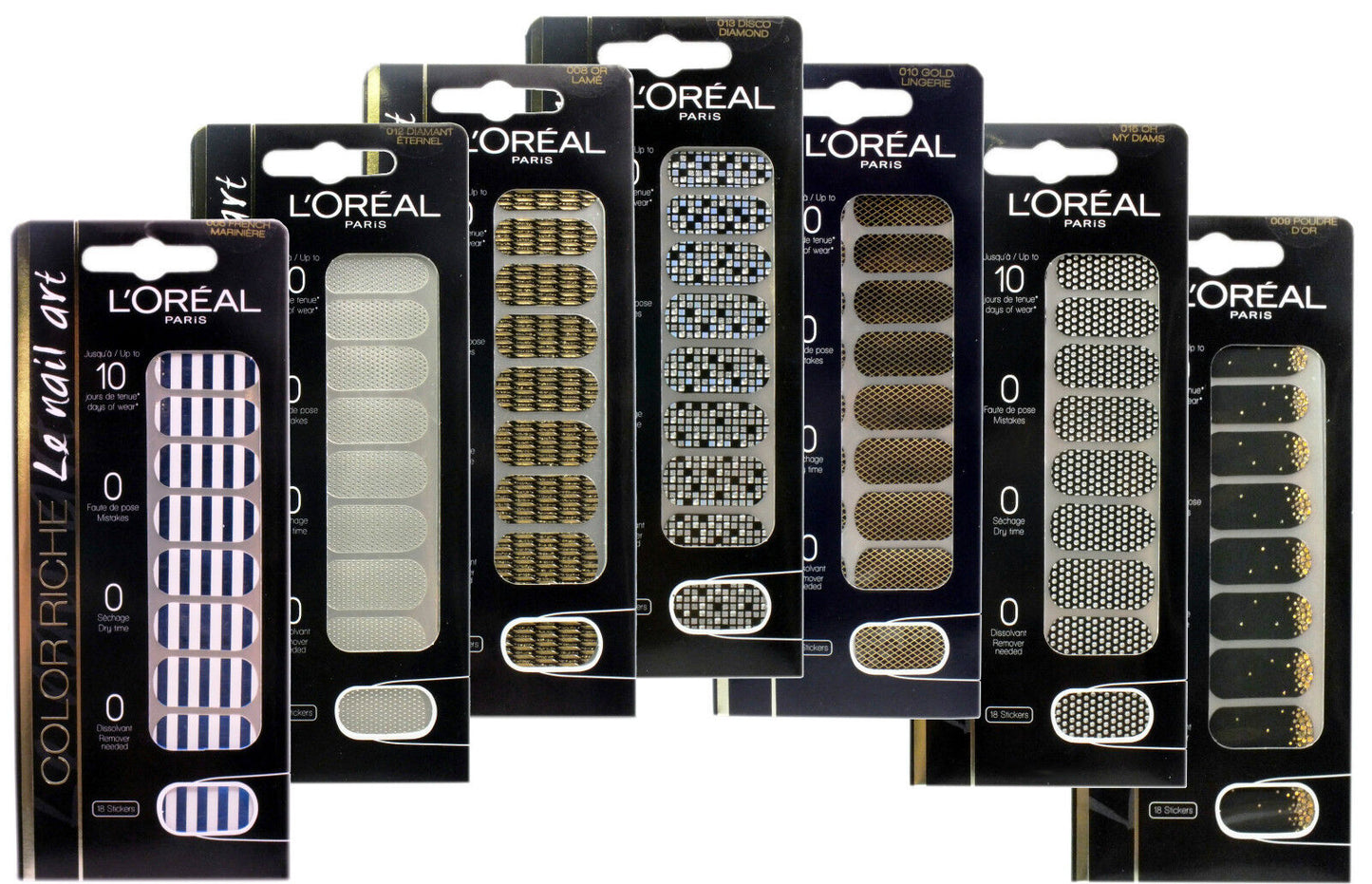 L'Oreal Color Riche Le Nail Art 18 Stickers - Various Designs to Choose