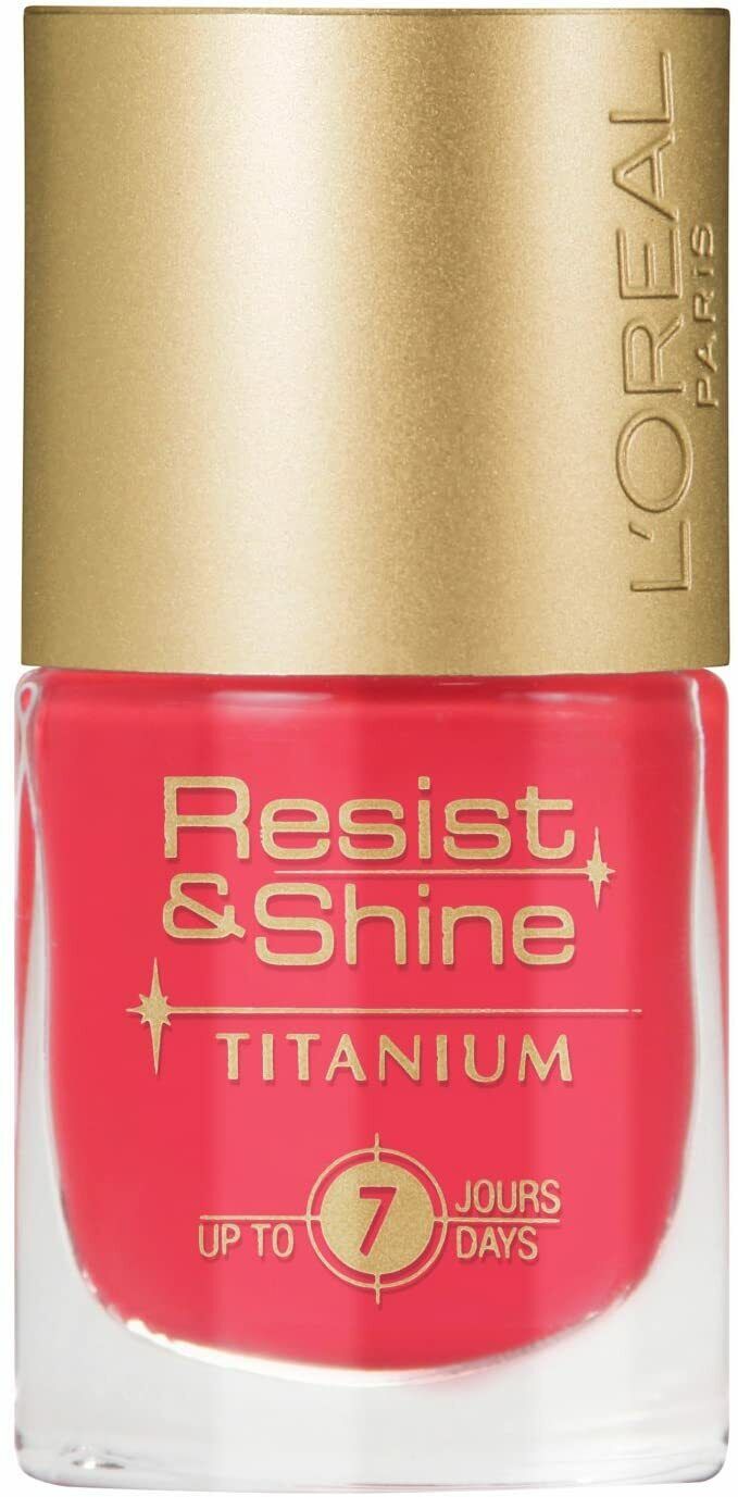 L'Oreal L'oreal Resist and Shine Titanium Nail Polish, Various Shades, 9ml