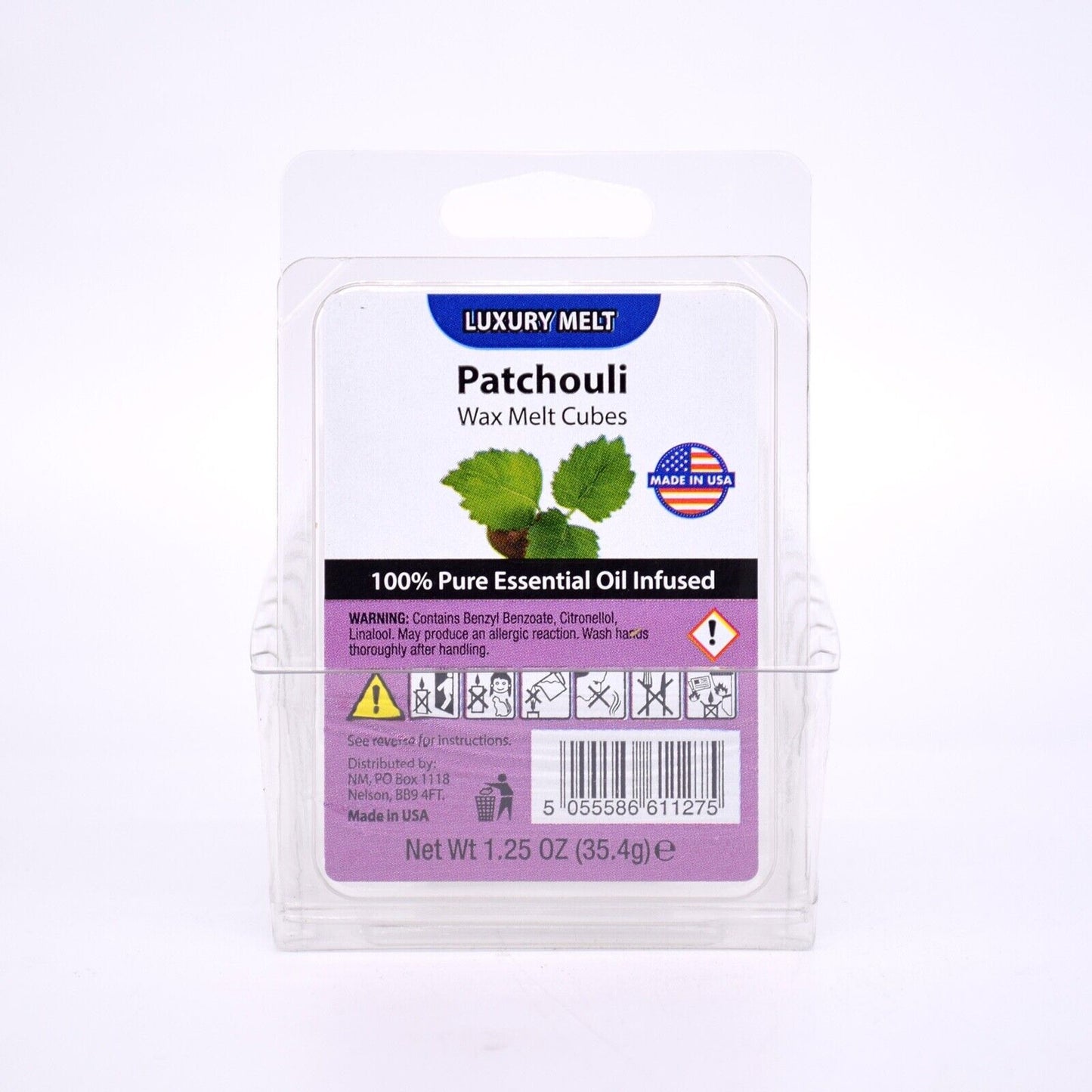 4x Luxury Wax Melt Cubes - 35.4g x 4 = 141.6g - 24 Cubes in Total - Made in USA