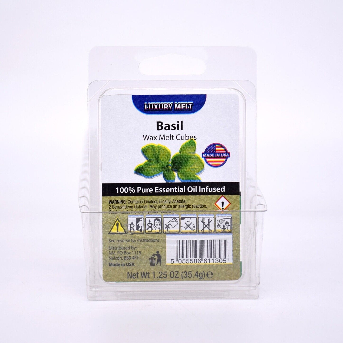 12x Luxury Wax Melt Cubes - 35.4gx12 = 424.8g - 96 Cubes in Total - Made in USA