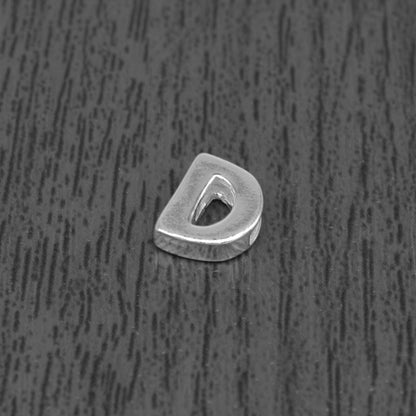 Genuine 925 Sterling Silver Alphabet Initial Letter Threader Bead A-Z & Heart