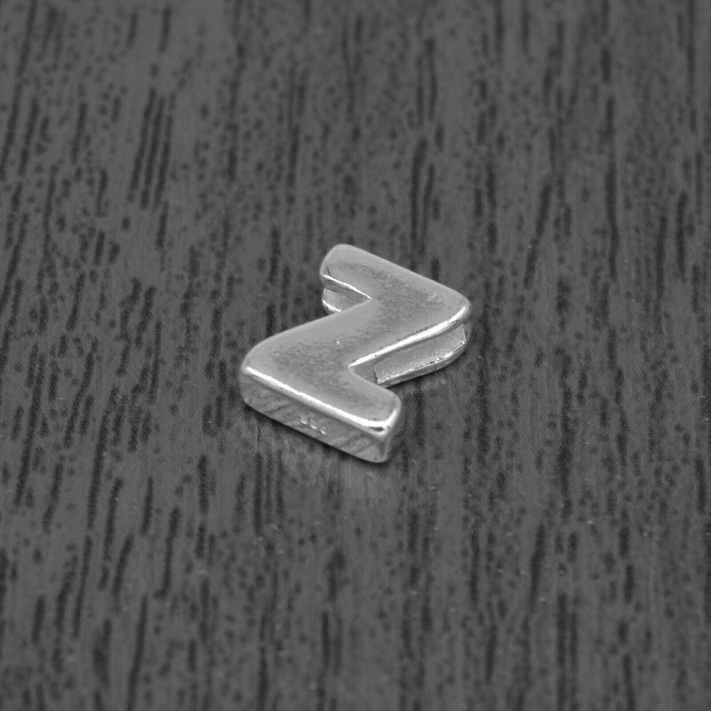 Genuine 925 Sterling Silver Alphabet Initial Letter Threader Bead A-Z & Heart