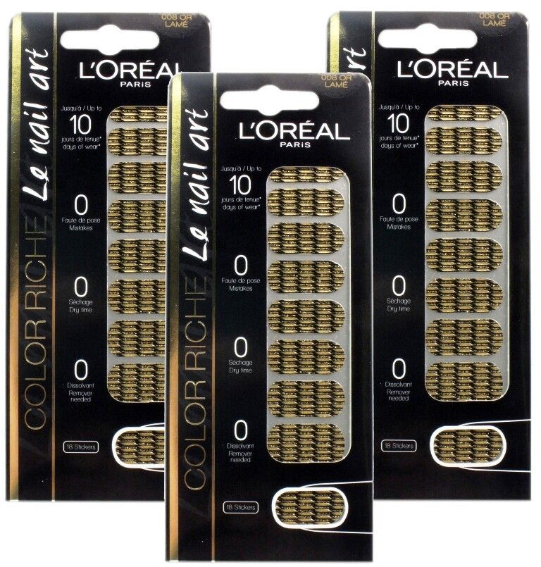 L'Oreal Color Riche Le Nail Art 18 Stickers - Various Designs to Choose