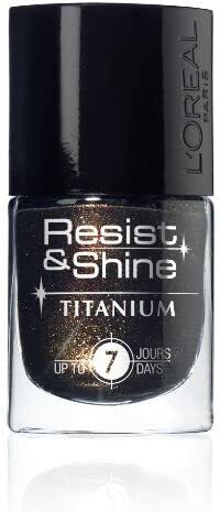 L'oreal Resist & Shine Titanium Nail Polish Modern Classic Rich Colour Shade 9ml