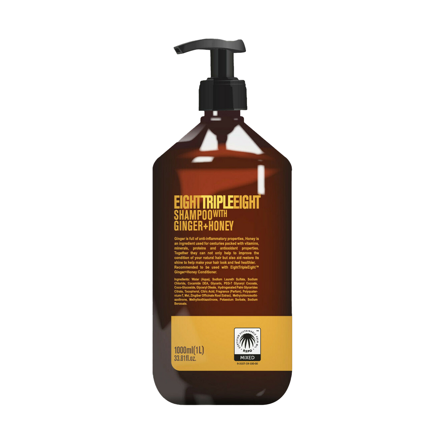 Eight Triple Eight Ginger & Honey Shampoo 1L