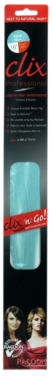 Racoon International Professional Clix N Go Clip in Hair Extensions 16” Length