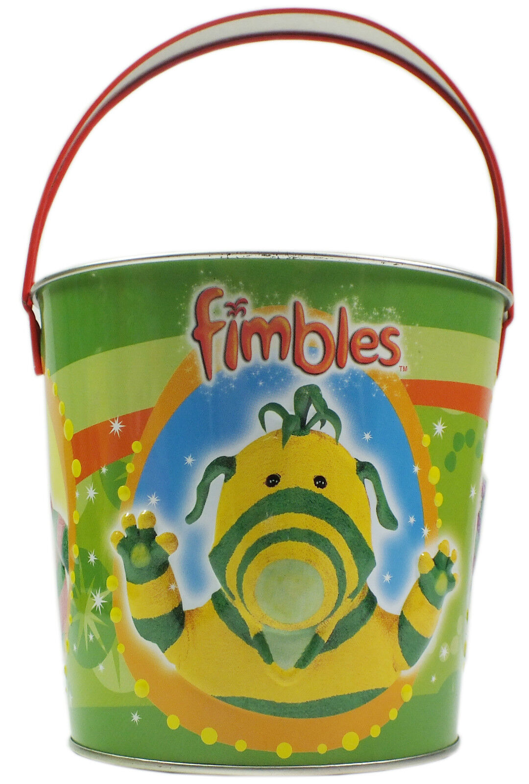 Seaside Metal Beach Buckets 4 Cartoon Characters to Choose From (110mm x 120mm)