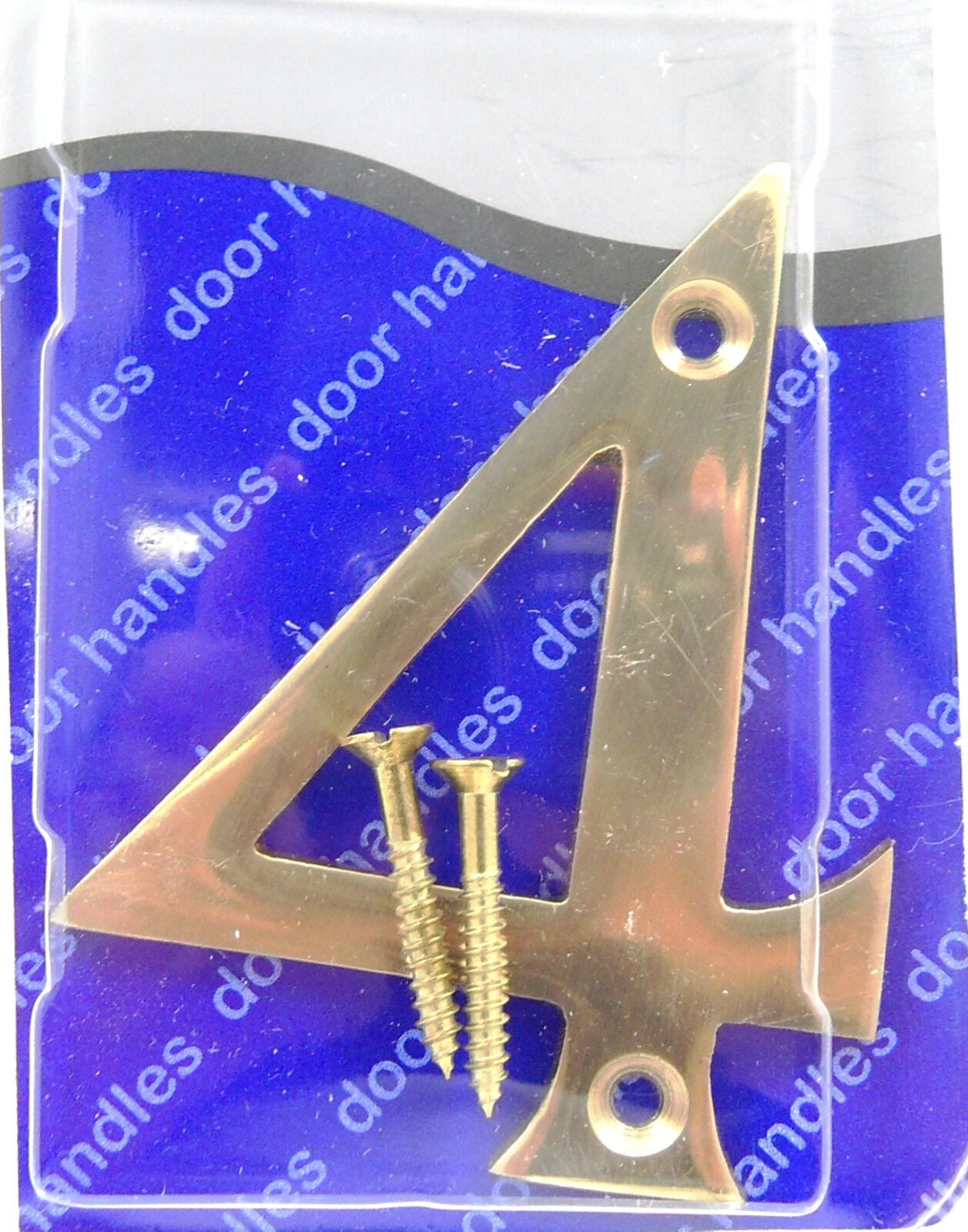 Solid Polished Brass & Chrome Door Numbers and Letter For House, Flat, Apartment