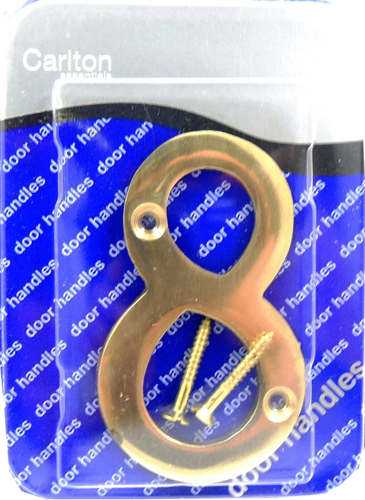 Solid Polished Brass & Chrome Door Numbers and Letter For House, Flat, Apartment