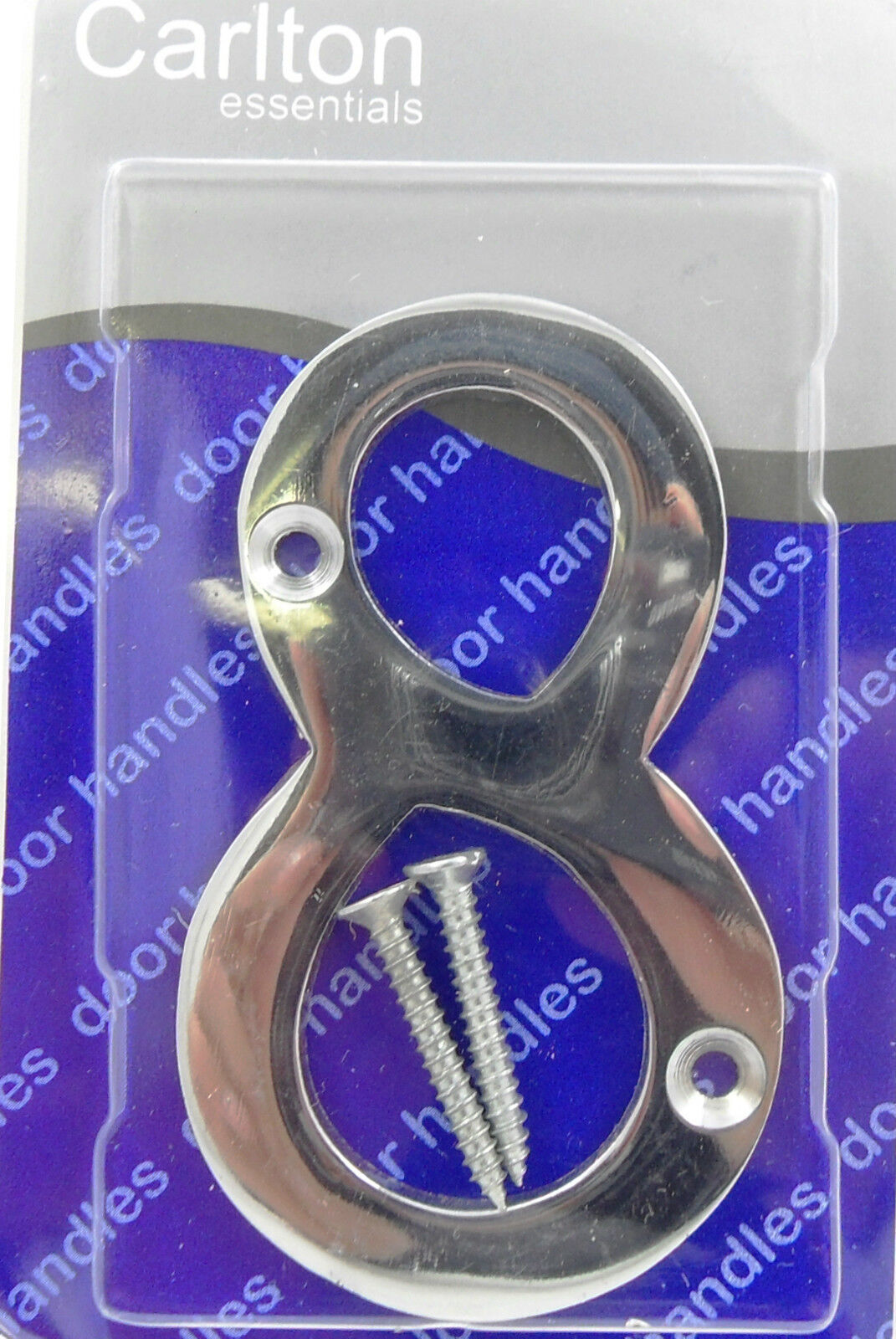 Solid Polished Brass & Chrome Door Numbers and Letter For House, Flat, Apartment