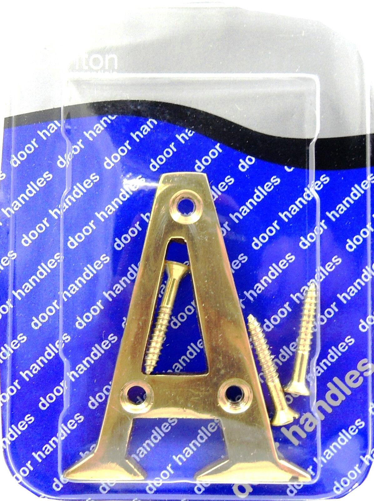 Solid Polished Brass & Chrome Door Numbers and Letter For House, Flat, Apartment