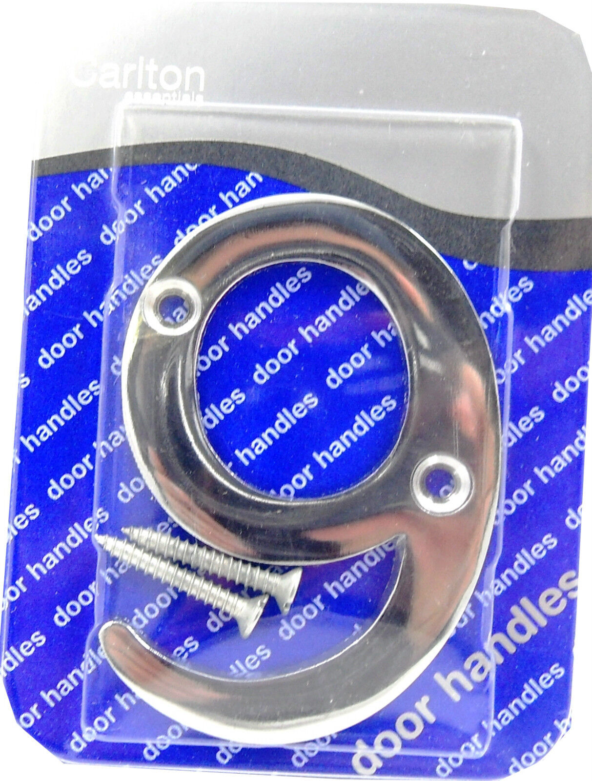 Solid Polished Brass & Chrome Door Numbers and Letter For House, Flat, Apartment