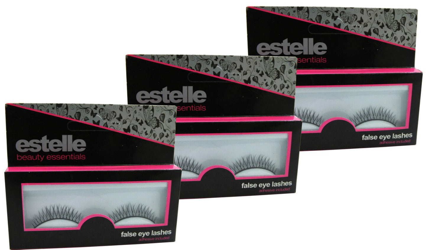 Estelle False Eye Lashes Adhesive Included (6 Designs to Choose)