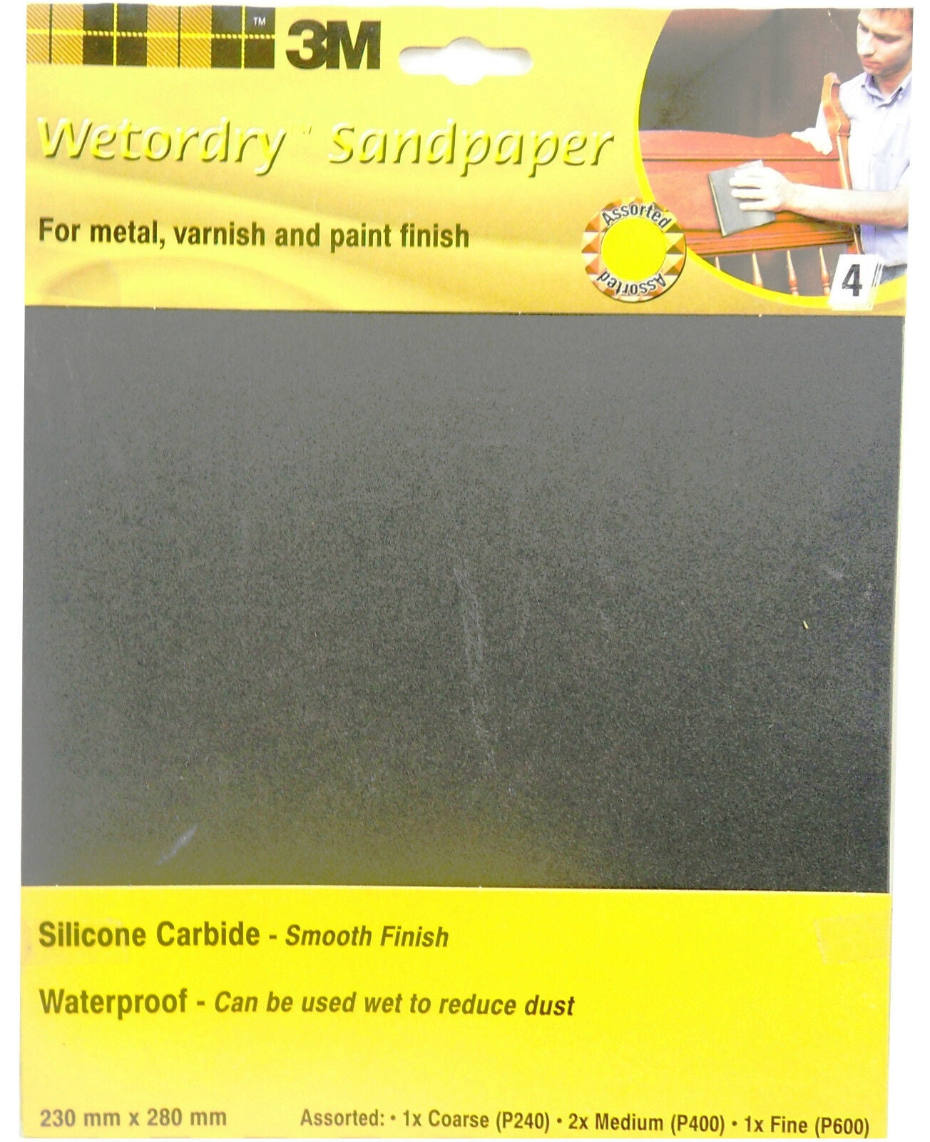 3M Sandblaster Sandpaper Paint Stripping & Bare Surfaces & Between Coats