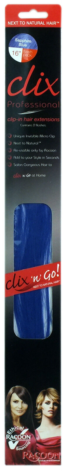 Racoon International Professional Clix N Go Clip in Hair Extensions 16” Length