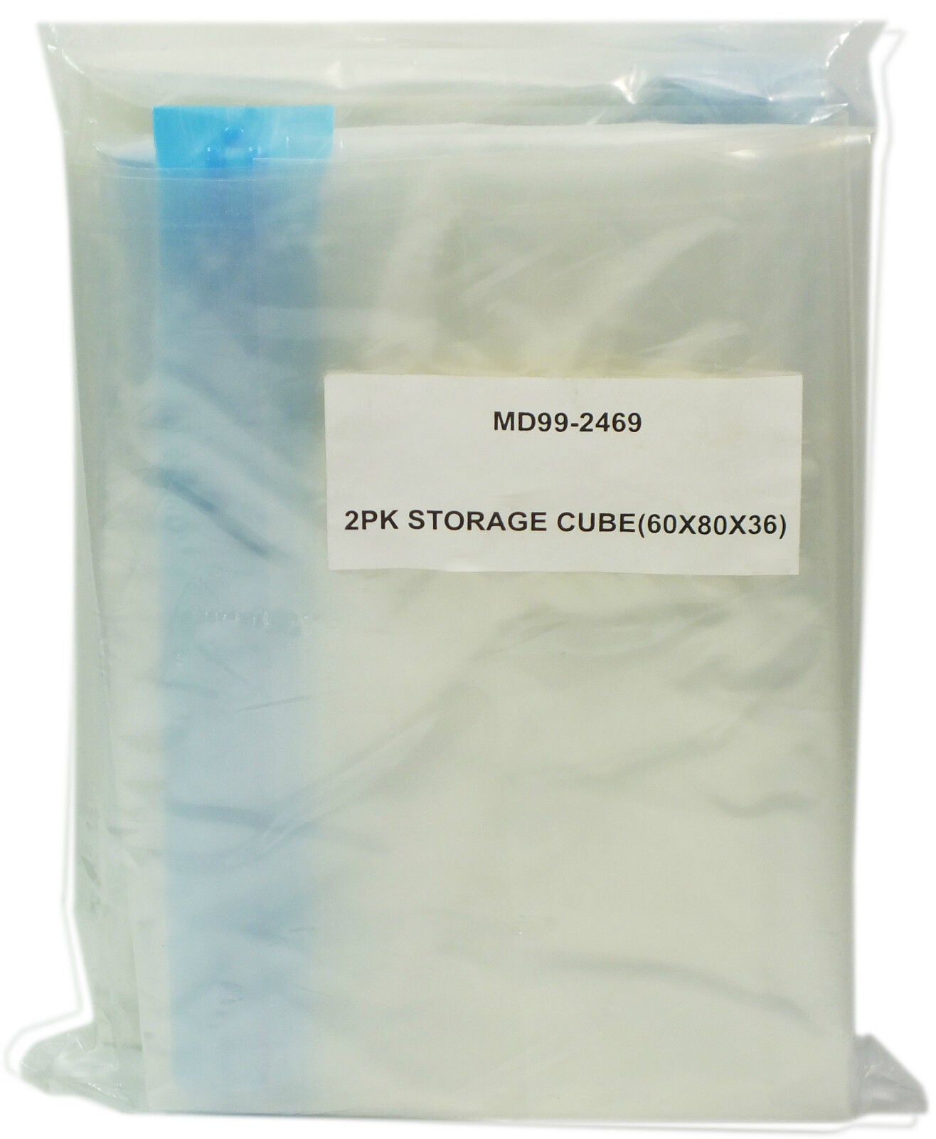 2 Large Space Saver Storage Cubes Vacuum Bags Dimensions 60(w) x 80(h) x 36(d)cm