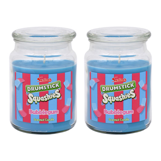 2x SWIZZELS LARGE SCENTED GLASS JAR CANDLE 18oz