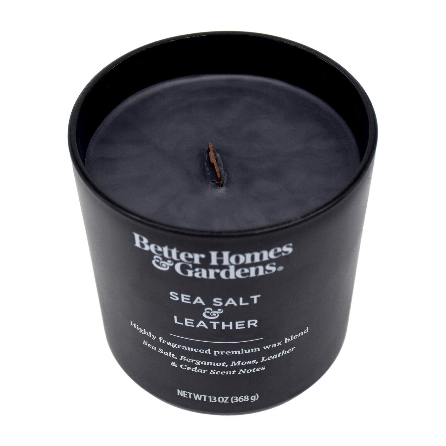 Better Homes & Garden Sea Salt & Leather Wooden Wick 368g Premium Candle