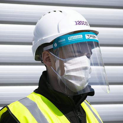 ProShield Full Face Visor Face Shield Transparent Mask Clear Plastic