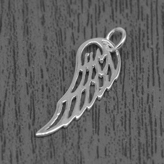 Genuine 925 Sterling Silver Wing Pendant