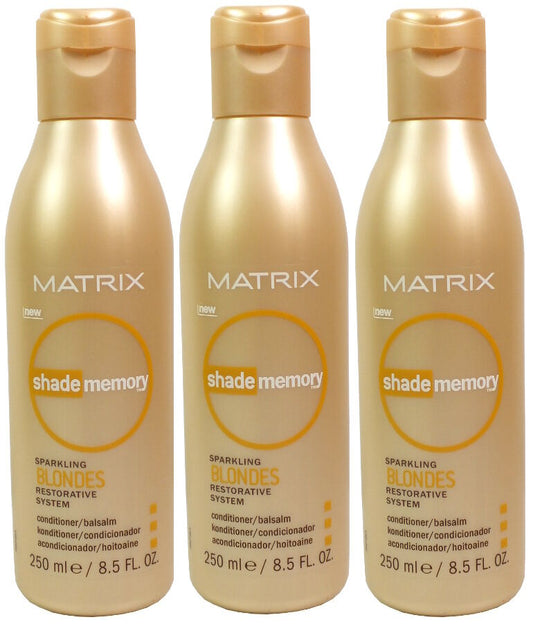 3x Matrix Shade Memory Sparkling Blondes Restorative System Conditioner 250ml