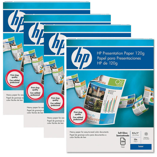 HP Soft Gloss Presentation Paper  120gsm 800 Sheets Q6541A (Approx A4) 8.5 x 11"