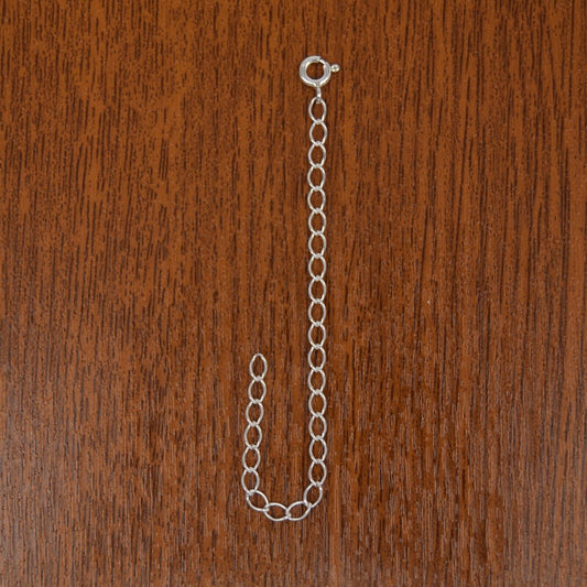 Genuine 925 Sterling Silver 4" CHAIN EXTENDER 10cm Necklace Bracelet Extension