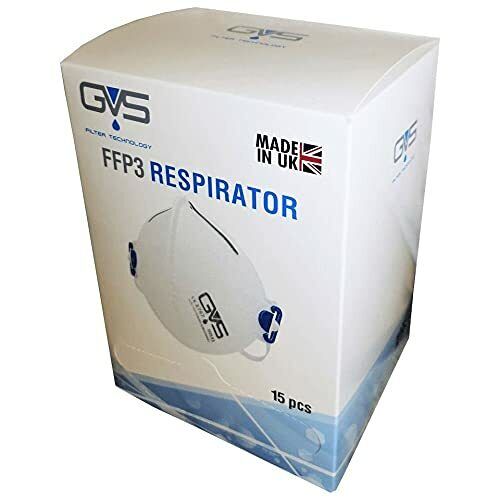 15 X GVS F31000 Segre Folded FFP3 Mouth Mask Reusable Face Mask