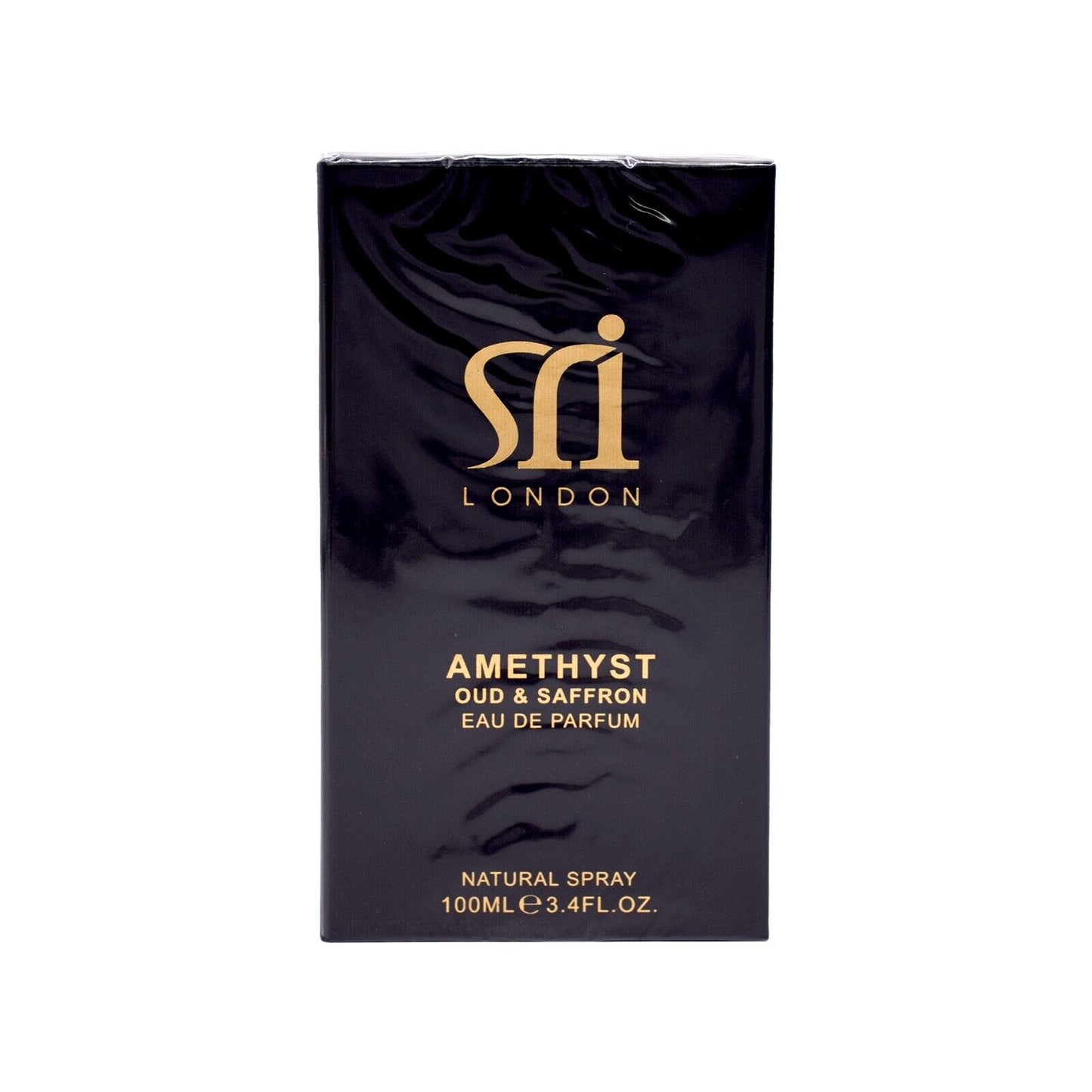 Sri London Amethyst Oud & Saffron Eau De Parfum Fragrance Gift for Men 100ML