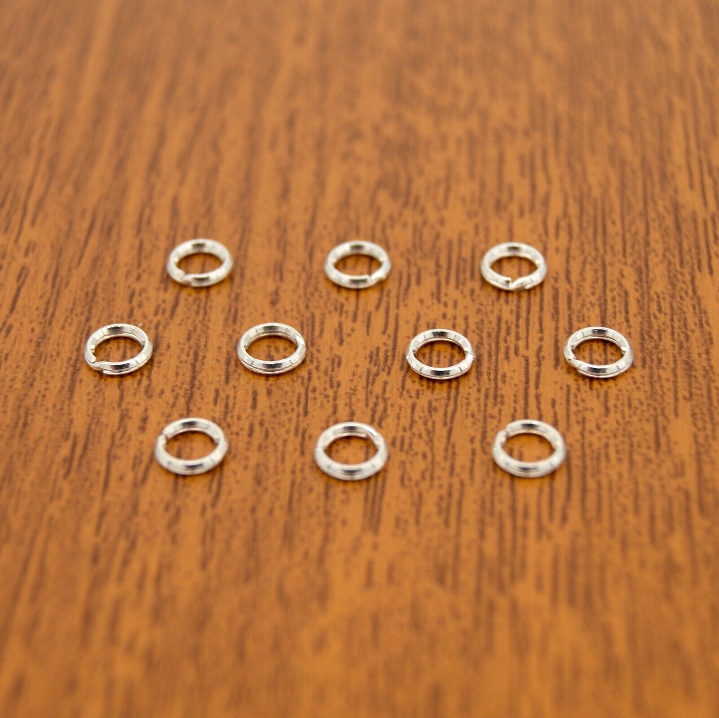 10x Sterling Silver .925 Split Rings 5mm For Jewellery Making & Repair