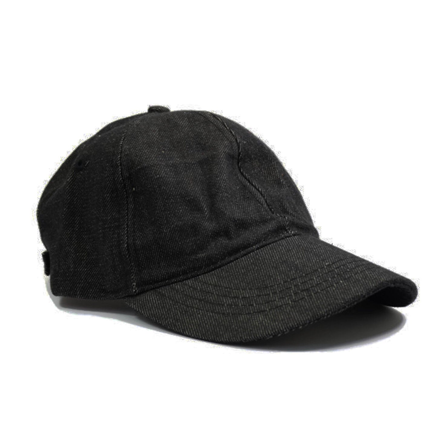 6x Classic Adjustable Assortment- Denim, Cotton Wool Baseball Caps - Work Casual
