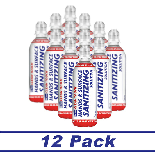 12 x Alcohol Free Hand Sanitizer and Surface Sanitiser Solution  330ml KILLS 99%