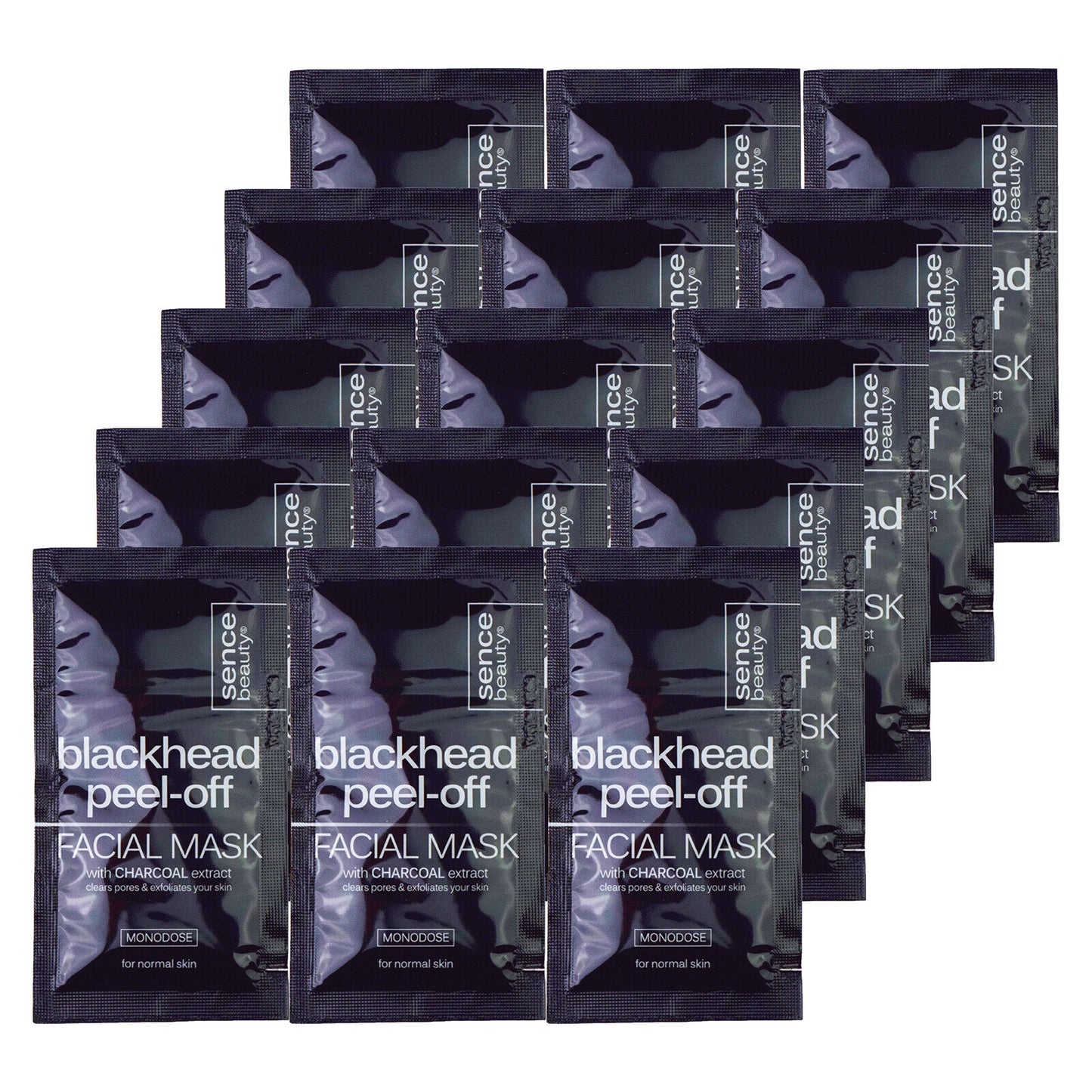 15 x Charcoal Blackhead Peel-Off Facial Mask