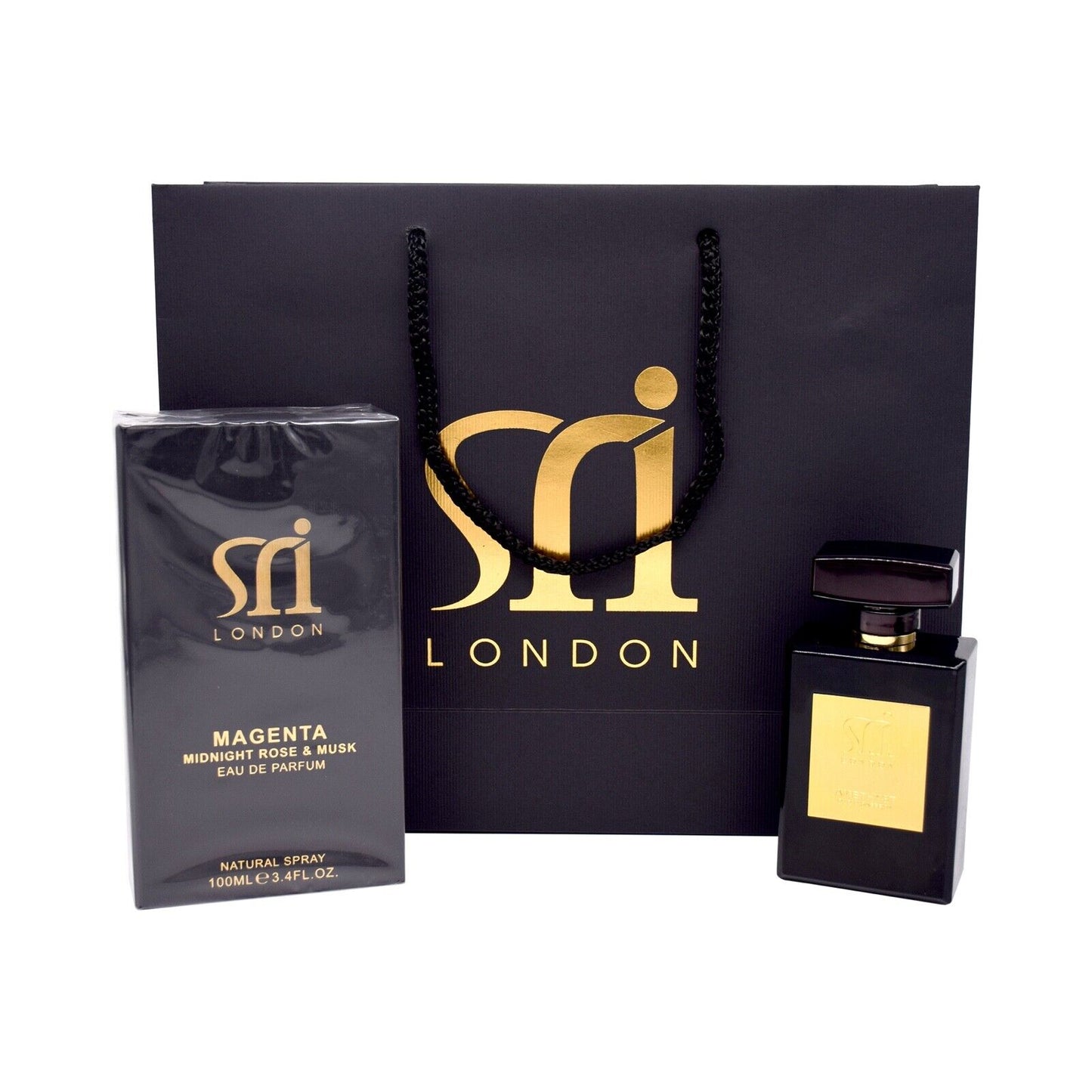 Sri London Magenta Midnight Rose & Musk Eau De Parfum Fragrance For Men 100ML