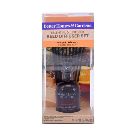Better Home & Garden Orange & Cedarwood Essential Oil Rattan Reed Diffuser 80ml