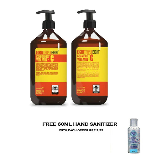 EightTripleEight Vitamin C Hair Care Set- 1L Shampoo & 1L Conditioner