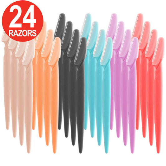 24x Eyebrow Razor Set Dermaplanning Remover Brow Razor Shaver Face Razors